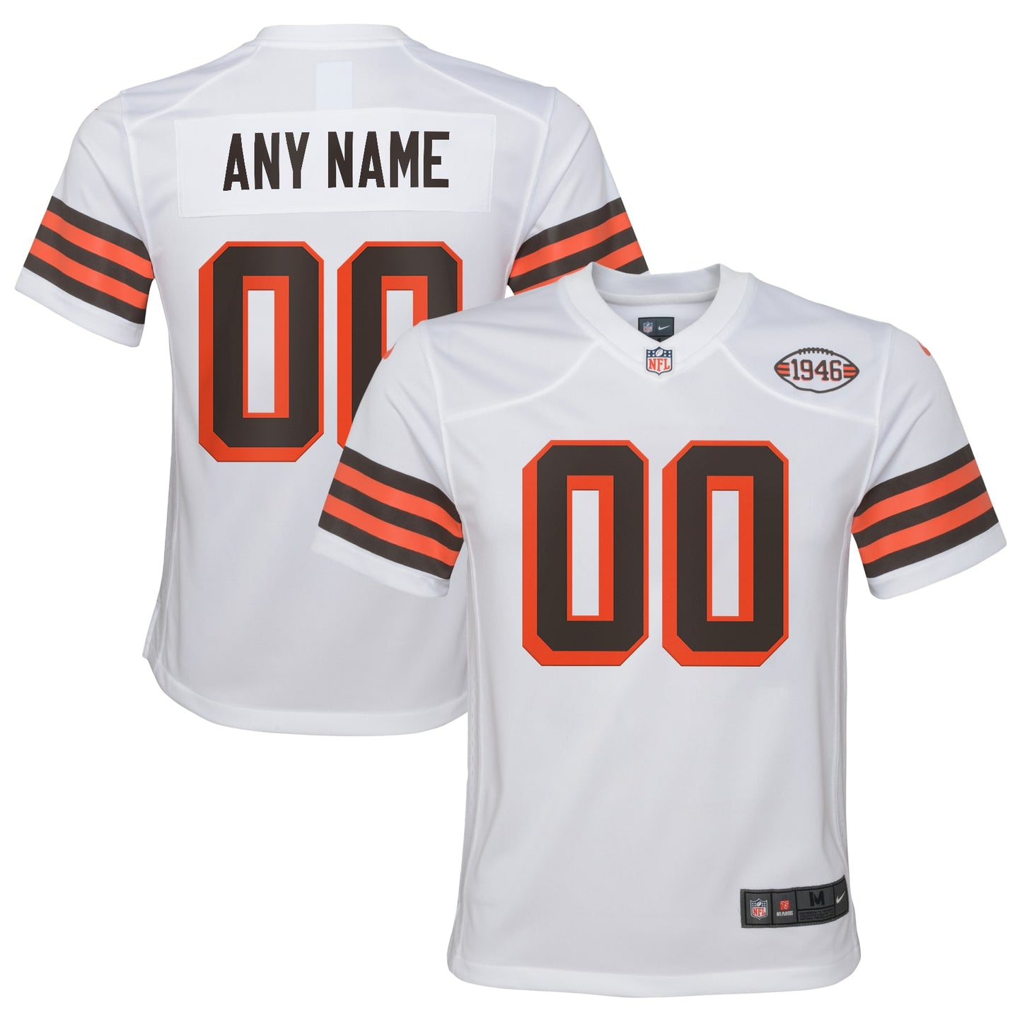 Cleveland Browns Nike Youth Alternate Custom Jersey - White