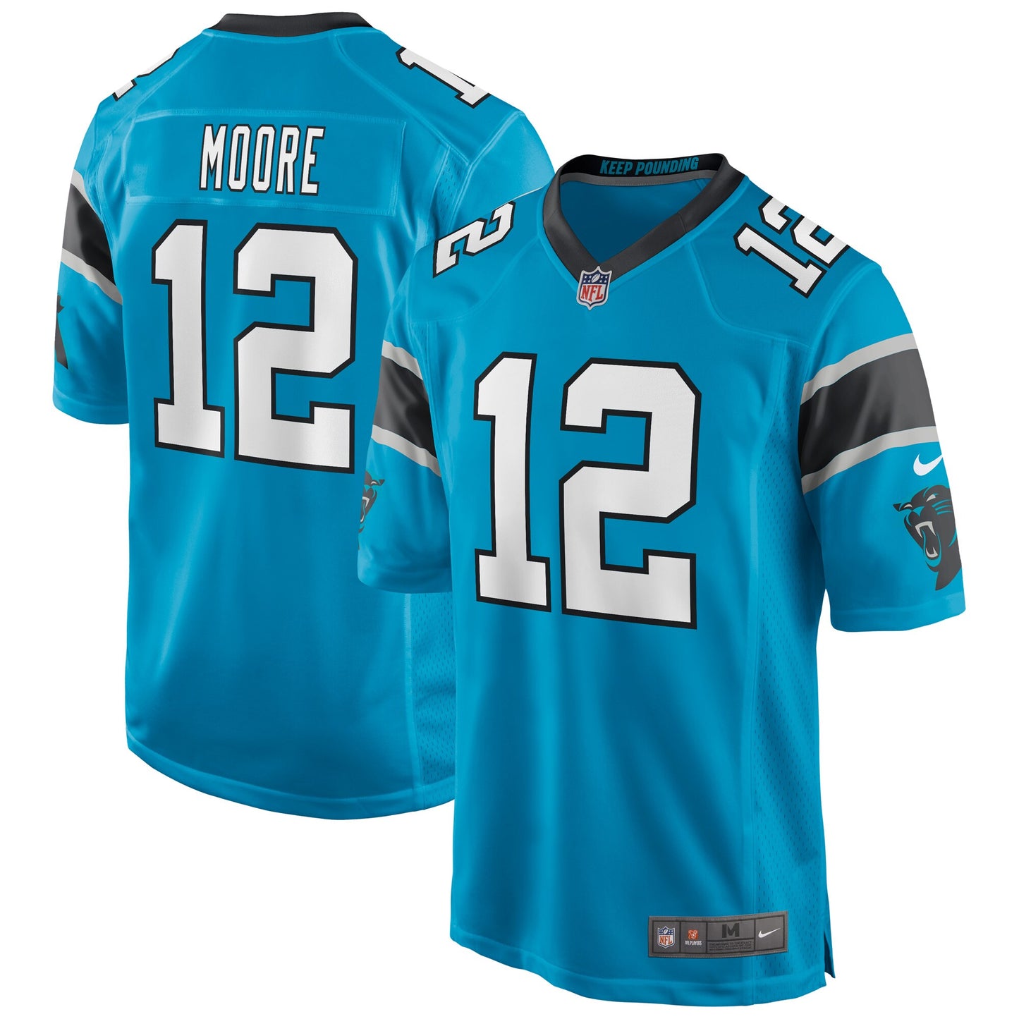 DJ Moore Carolina Panthers Nike Game Player Jersey - Blue