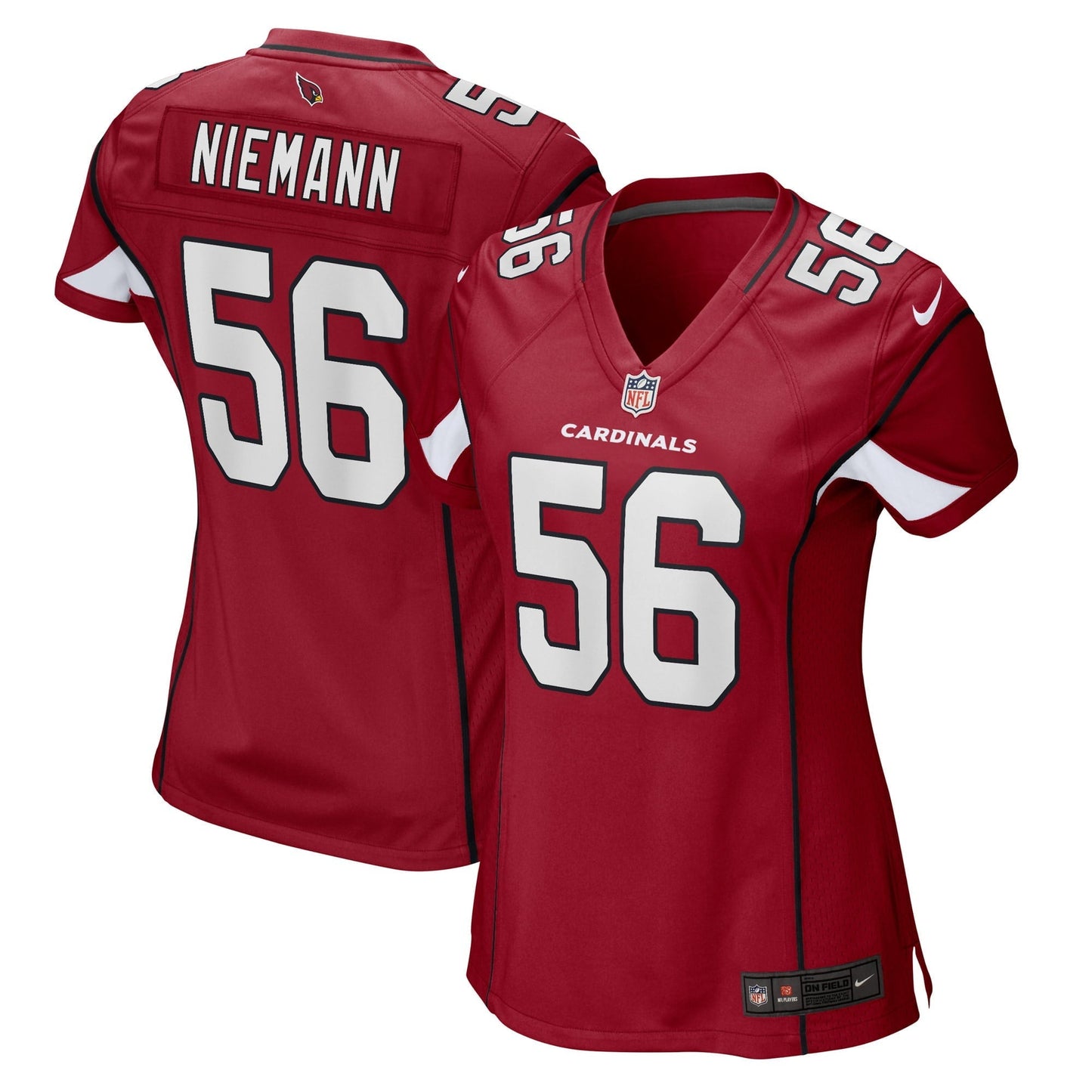 Women's Nike Ben Niemann Cardinal Arizona Cardinals Game Player Jersey