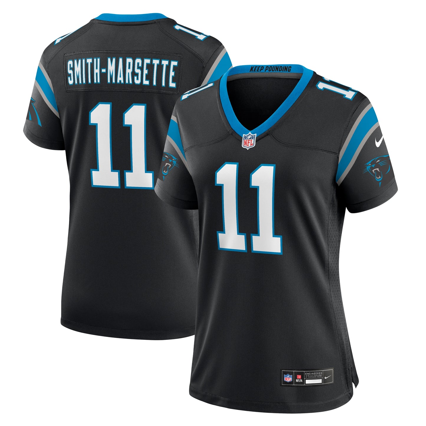 Ihmir Smith-Marsette Carolina Panthers Nike Women's Team Game Jersey - Black