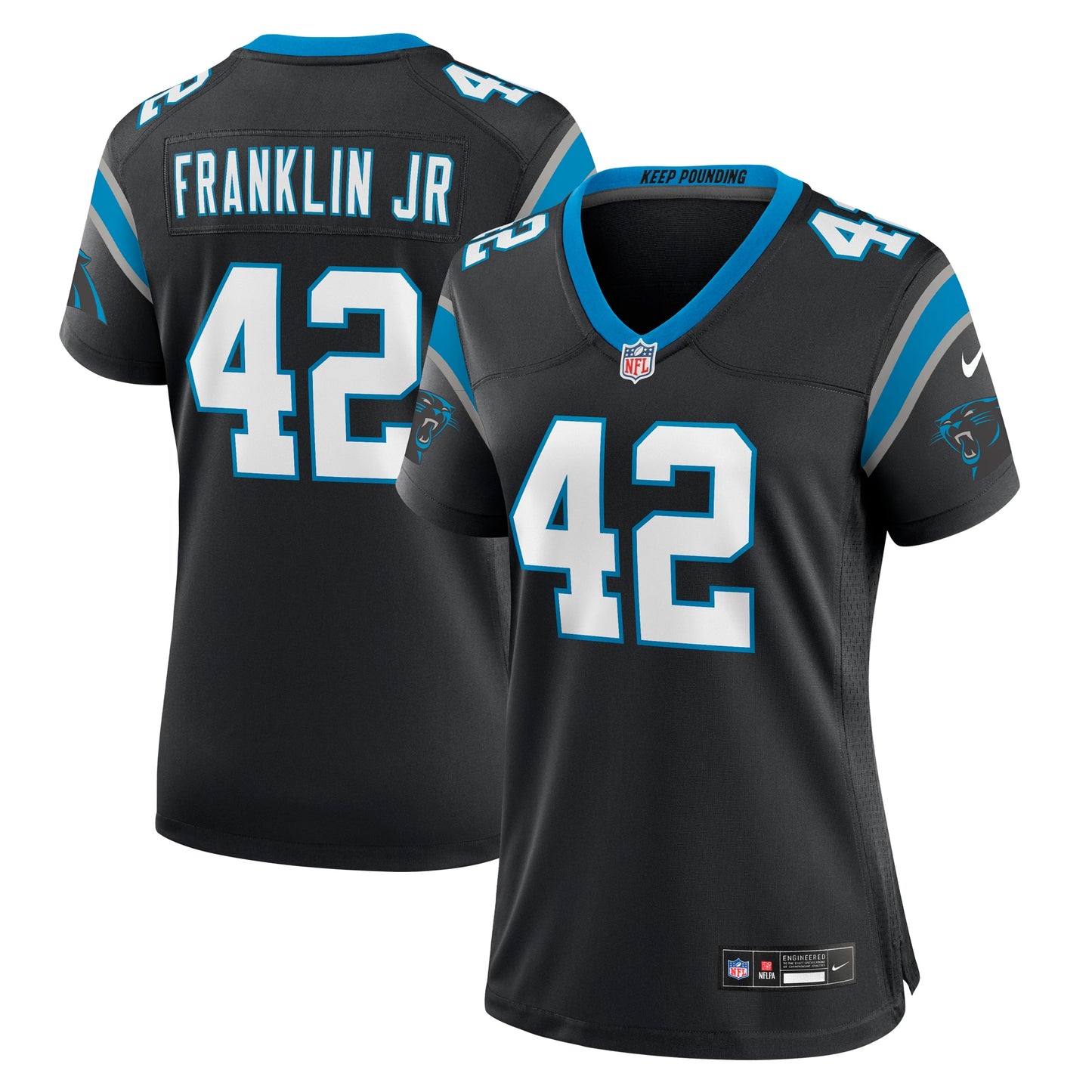 Sam Franklin Jr. Carolina Panthers Nike Women's Team Game Jersey - Black