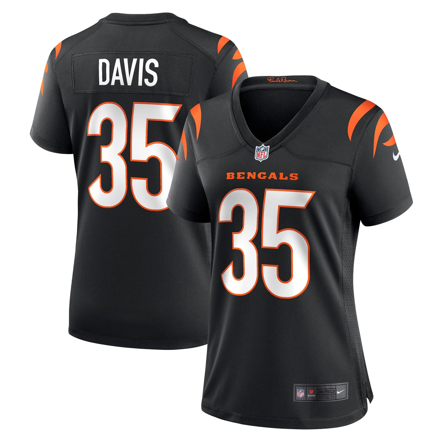 Jalen Davis Cincinnati Bengals Nike Women's Game Player Jersey - Black