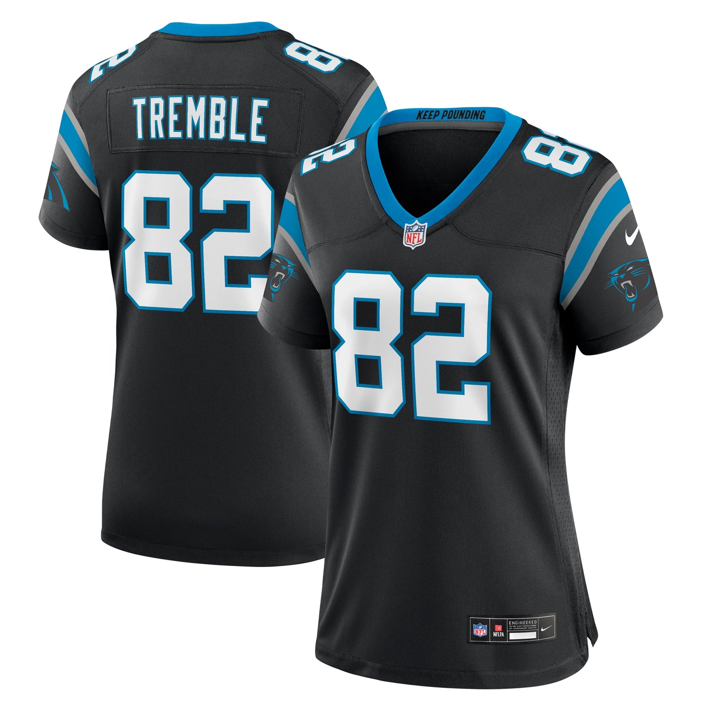 Tommy Tremble Carolina Panthers Nike Women's Team Game Jersey - Black