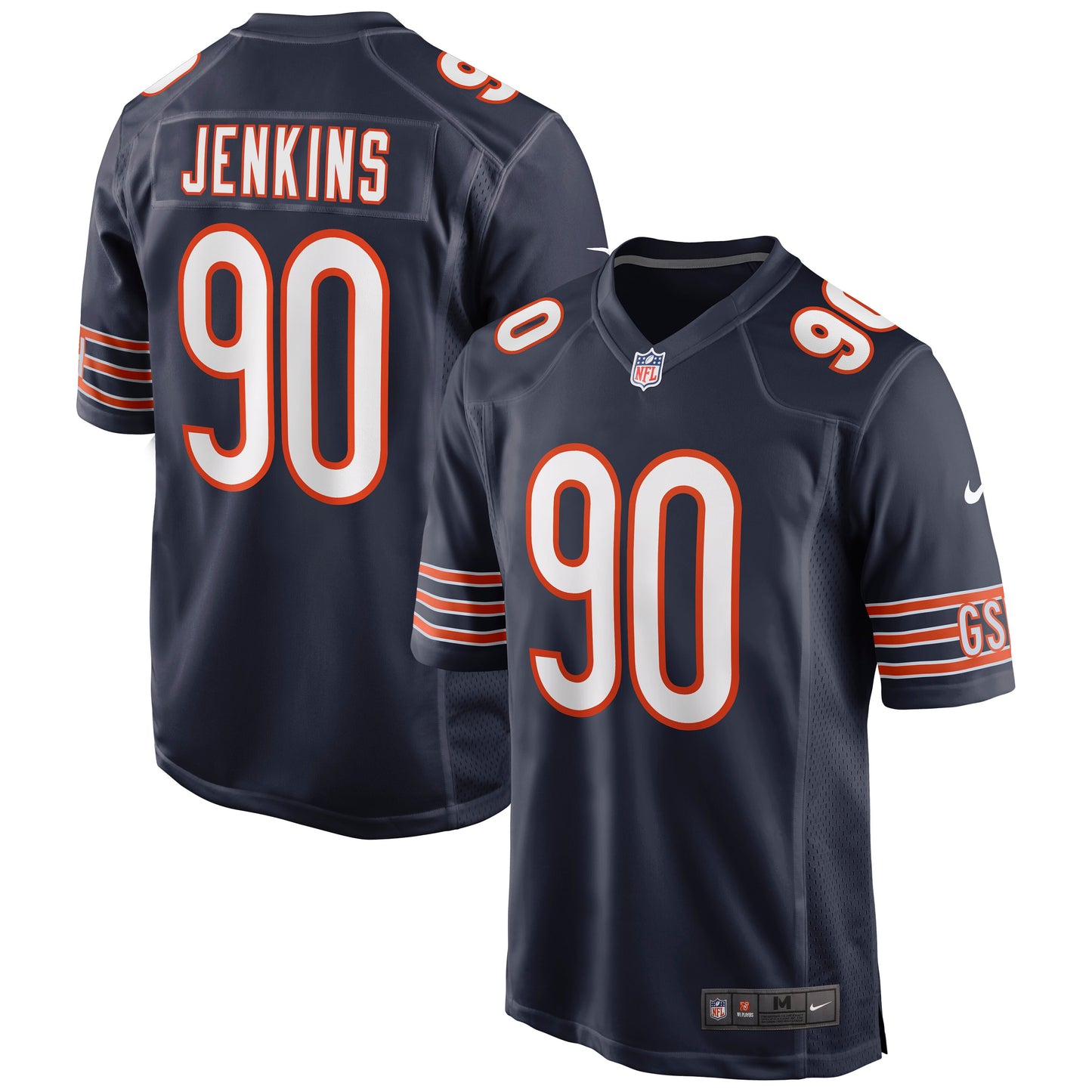 John Jenkins Chicago Bears Nike Game Jersey - Navy