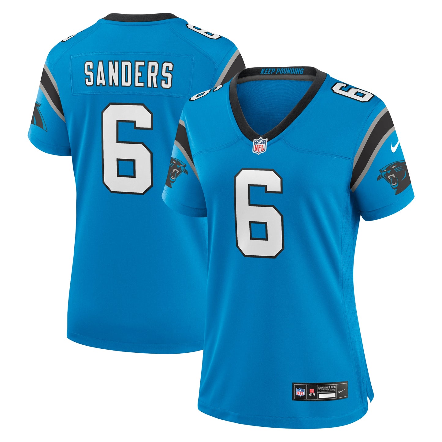 Miles Sanders Carolina Panthers Nike Women's Team Game Jersey - Blue
