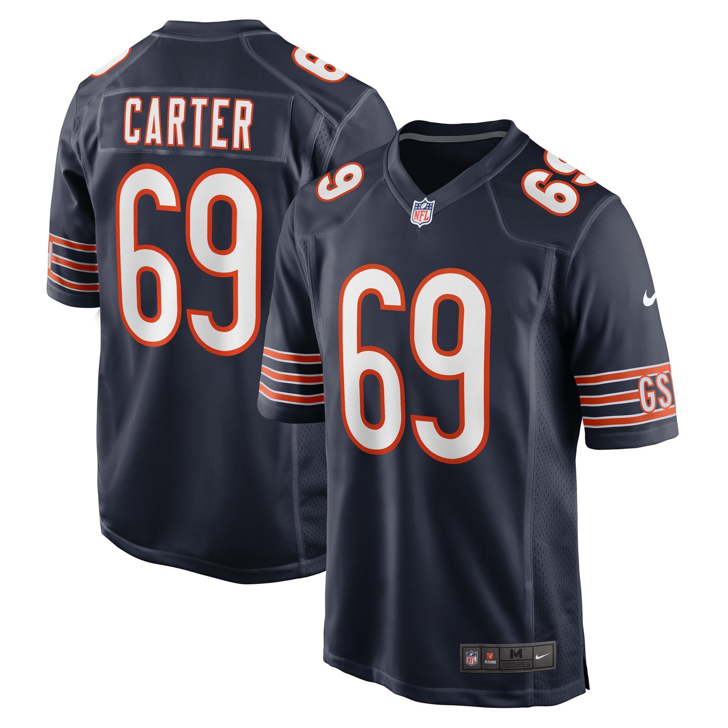 Ja'Tyre Carter Chicago Bears Nike Game Player Jersey - Navy