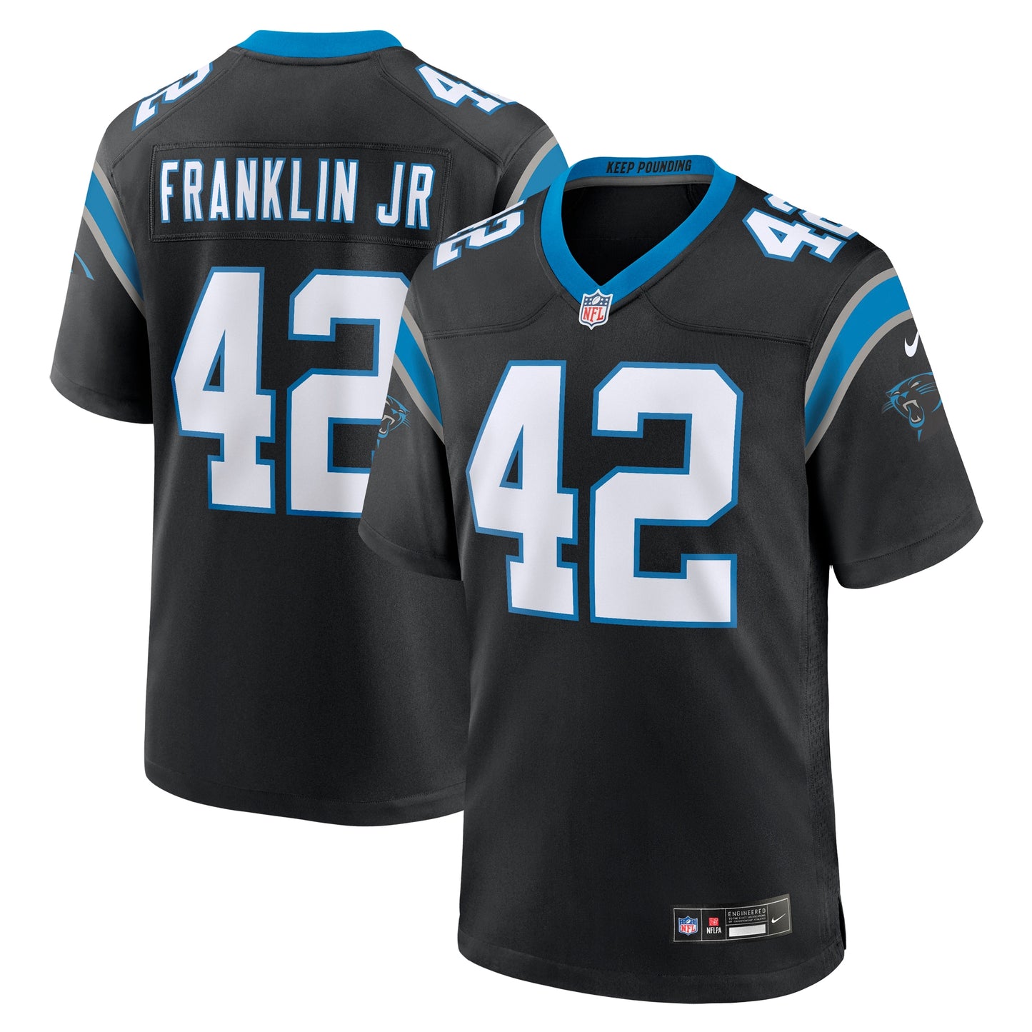 Sam Franklin Jr. Carolina Panthers Nike Team Game Jersey - Black