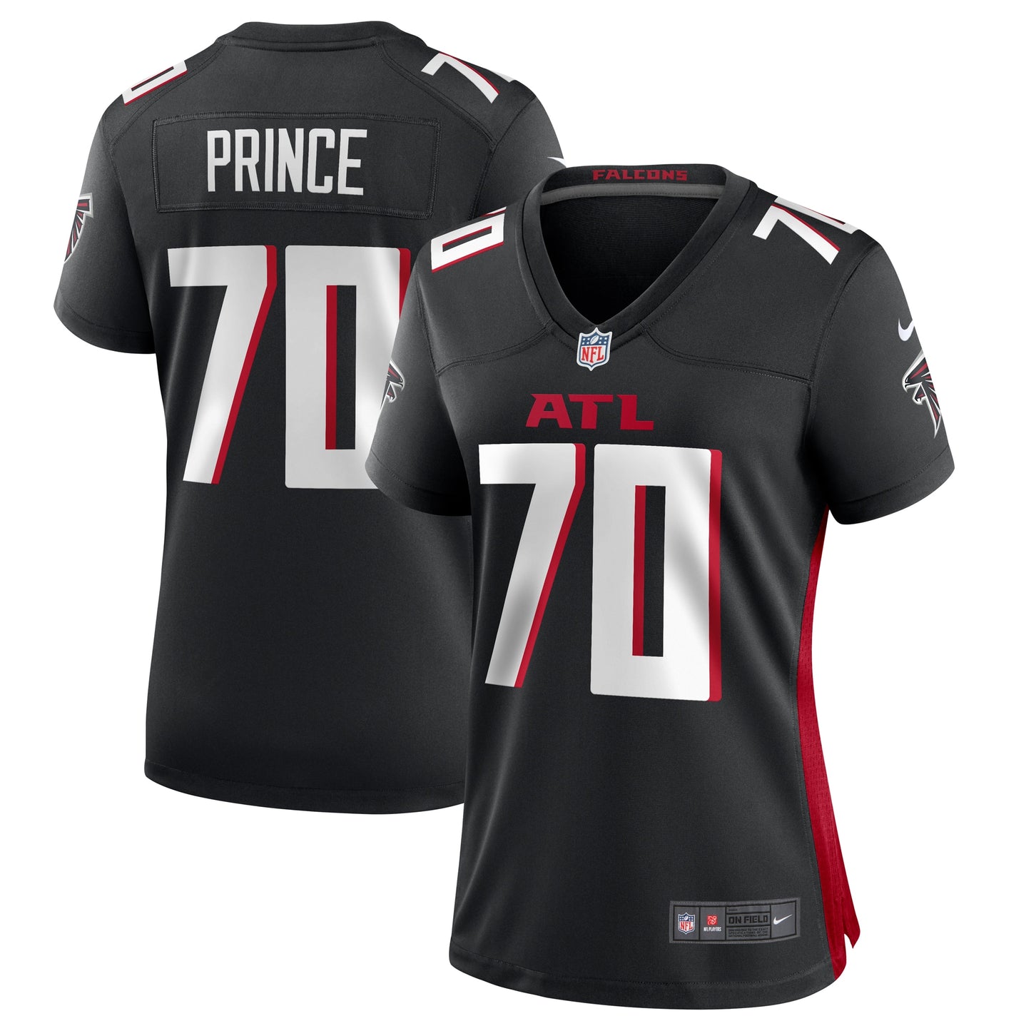 Isaiah Prince Atlanta Falcons Nike Women's Team Game Jersey - Black