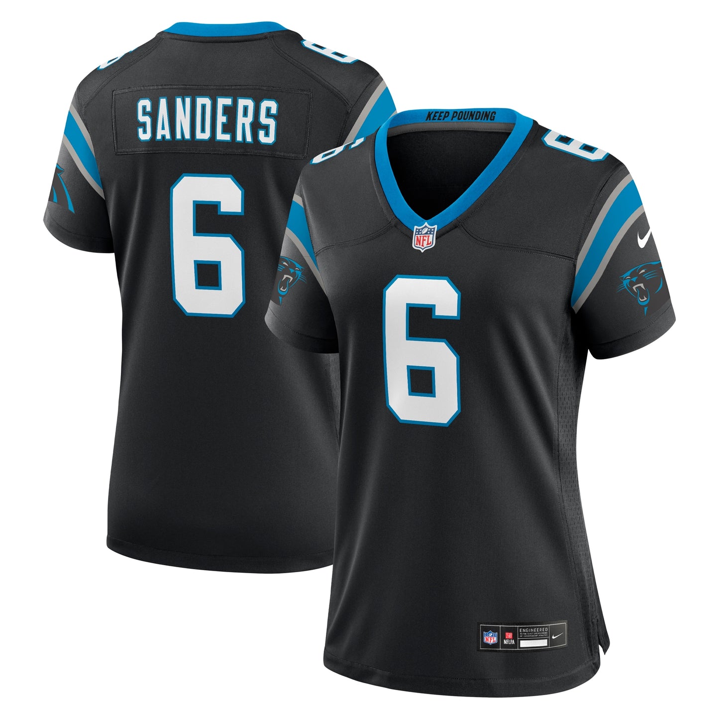 Miles Sanders Carolina Panthers Nike Women's Team Game Jersey - Black