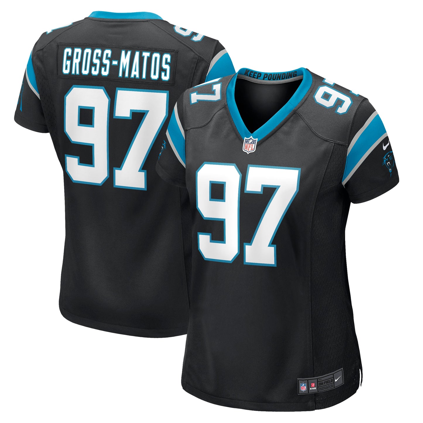 Yetur Gross-Matos Carolina Panthers Nike Women's Game Jersey - Black
