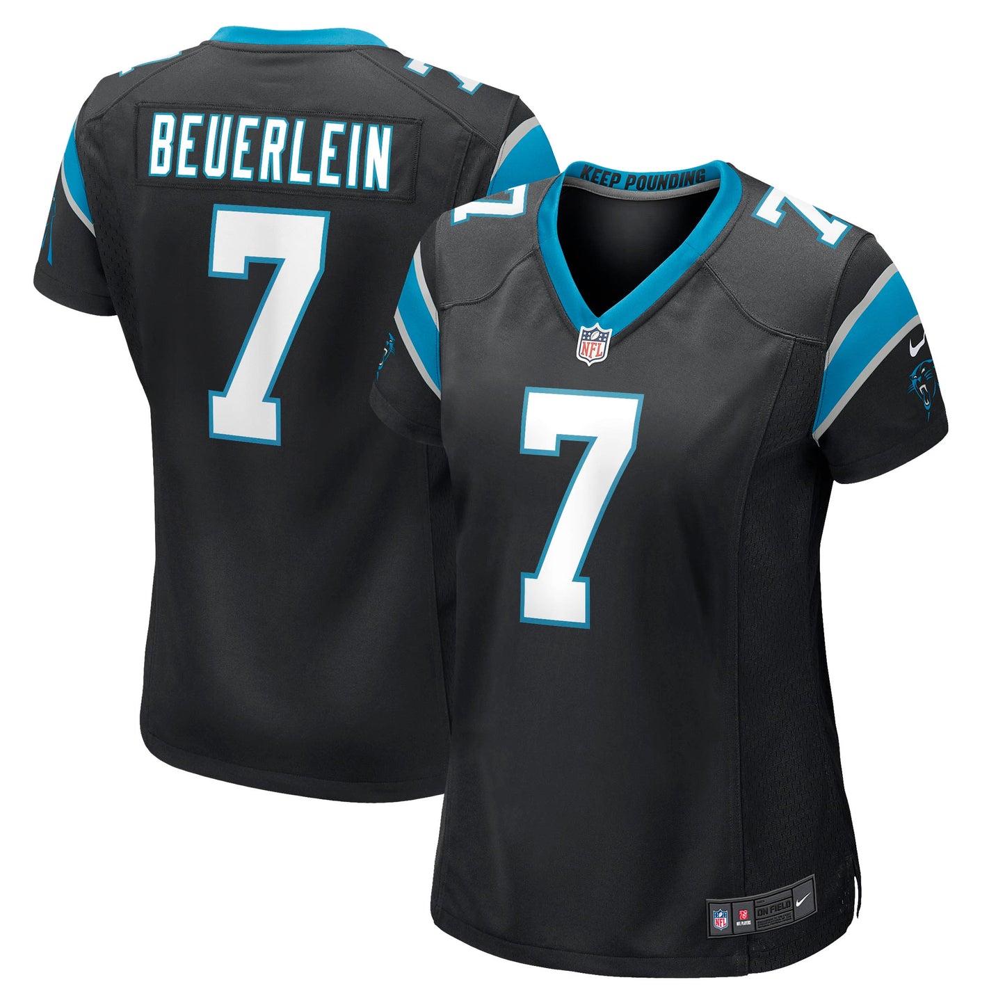 Steve Beuerlein Carolina Panthers Nike Women's Retired Player Jersey - Black