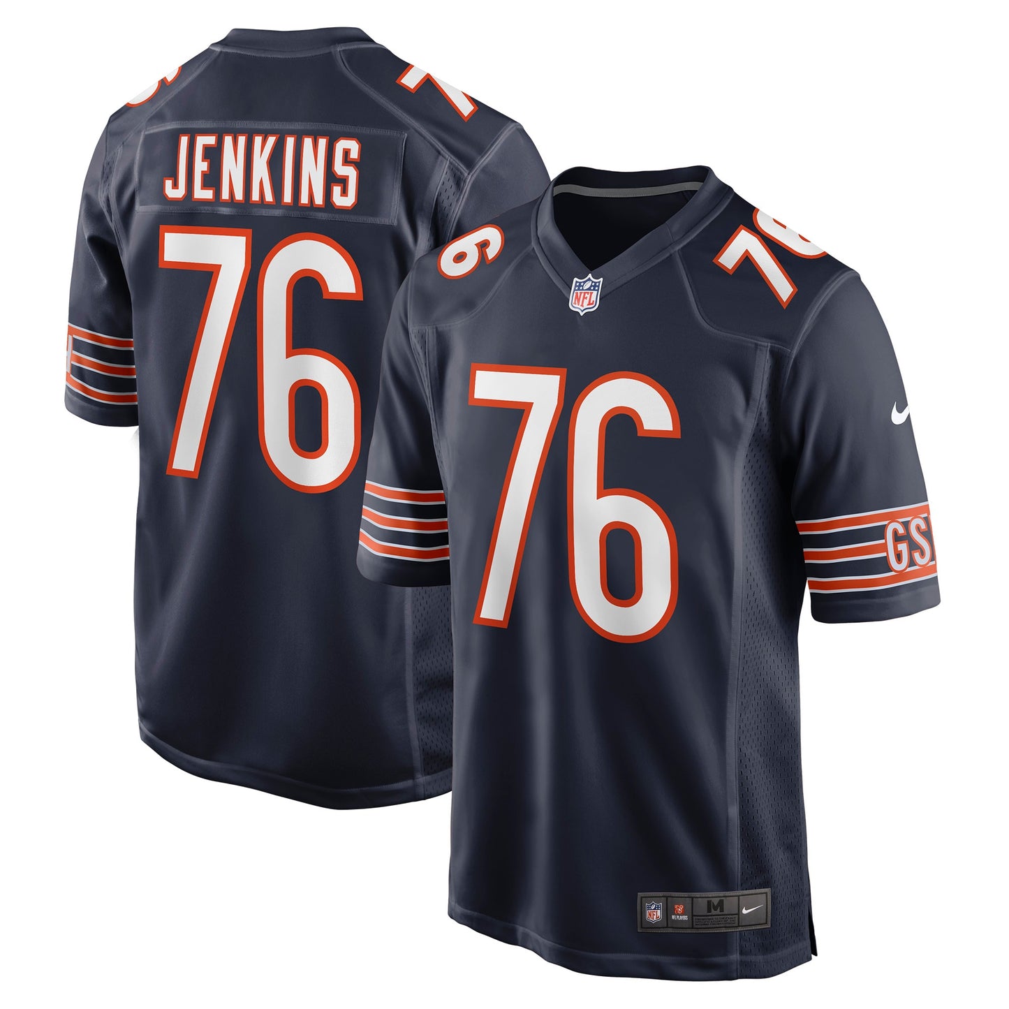 Teven Jenkins Chicago Bears Nike Game Jersey - Navy