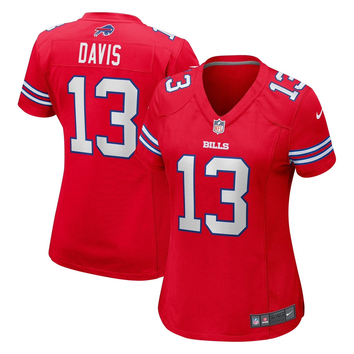 Women's Nike Gabe Davis Red Buffalo Bills Alternate Game Jersey