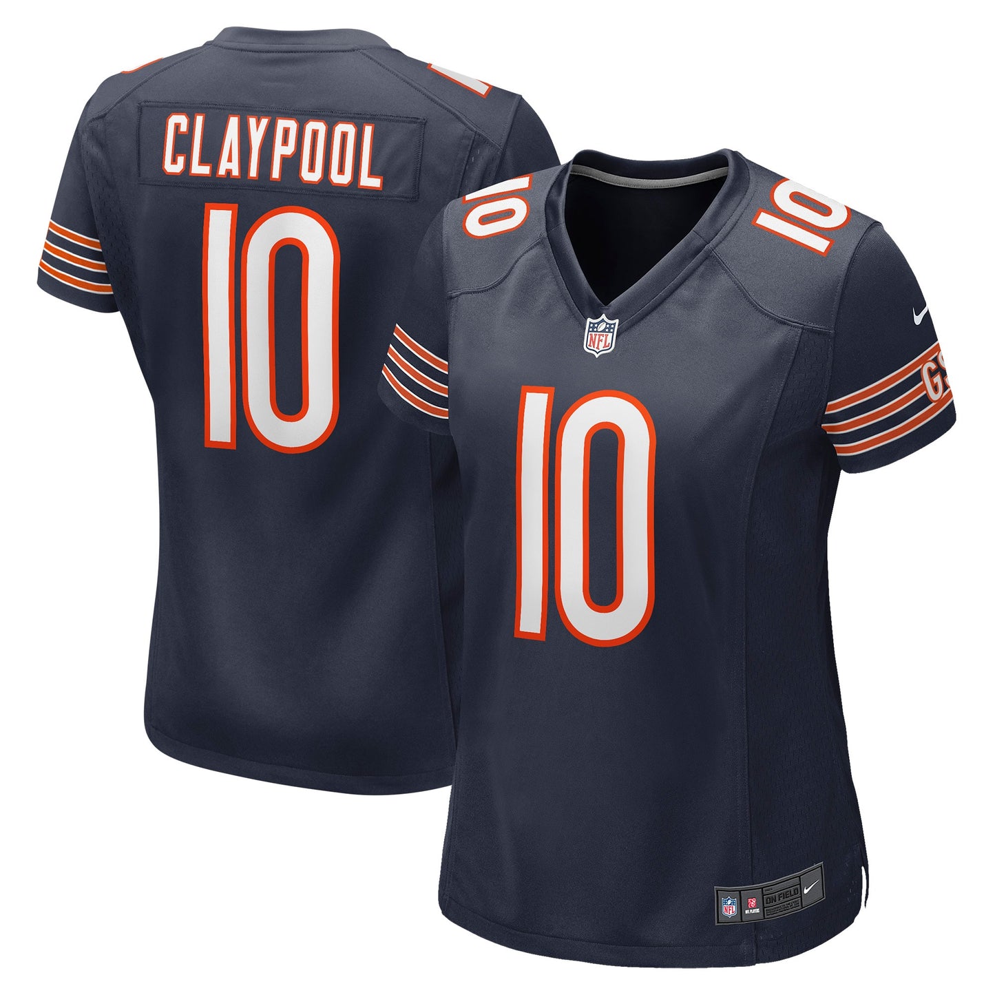 Chase Claypool Chicago Bears Nike Women's Game Player Jersey - Navy