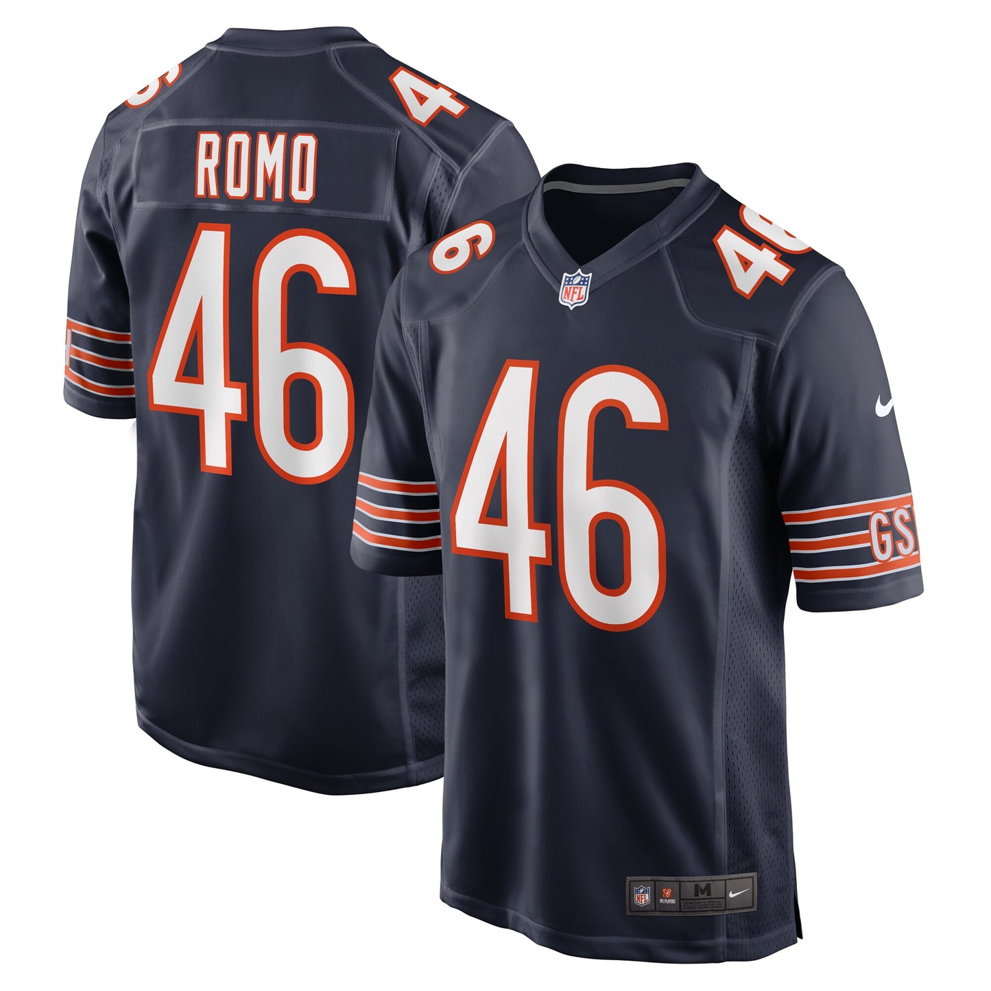 John Parker Romo Chicago Bears Nike Team Game Jersey - Navy